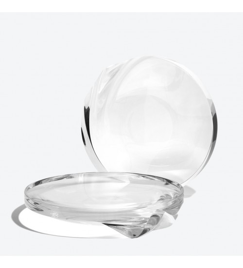 Zaha Hadid Design Serenity 宁静系列造型摆件2件套限量版透明D30cm